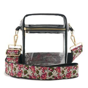 Clear Crossbody Bag Stadium Aroved, Adjustable Shoulder Strap Clear :v